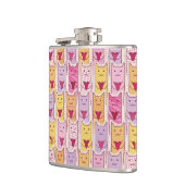 Cute Cats met liefhebbende harten Heupfles (Links)