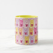 Cute Cats met liefhebbende harten Mok (Midden)