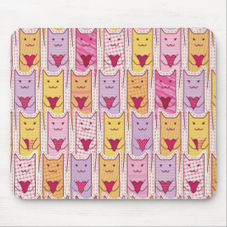 Cute Cats met liefhebbende harten Muismat
