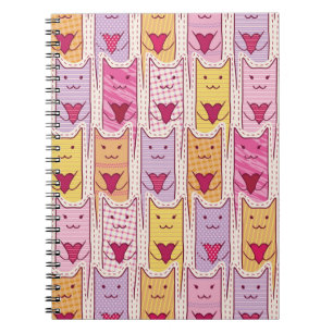 Cute Cats met liefhebbende harten Notitieboek