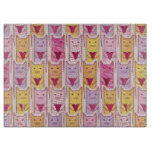 Cute Cats met liefhebbende harten Snijplank (Voorkant)