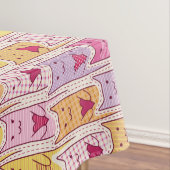 Cute Cats met liefhebbende harten Tafelkleed (Voorbeeld)