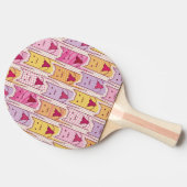 Cute Cats met liefhebbende harten Tafeltennisbatje (Zijkant)