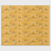 Cute Cats Modern Patroon Cadeaupapier (Vlak)