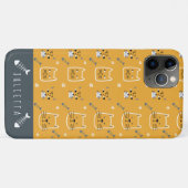 Cute Cats Modern Personalized Patroon Case-Mate iPhone Case (Achterkant (horizontaal))