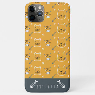 Cute Cats Modern Personalized Patroon Case-Mate iPhone Case