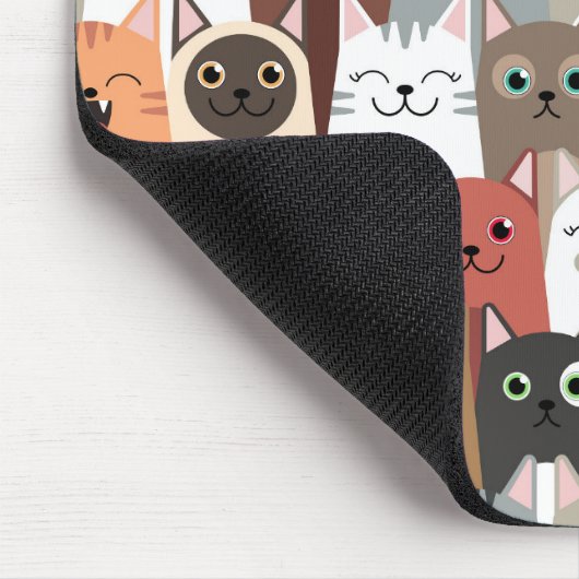 Cute Cats Mousepad Muismat (Hoek)