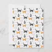 Cute Cats Notitiekaartje (Achterkant)