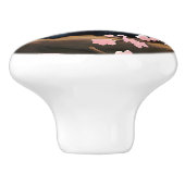 Cute Cats on the Cherry Blossom Tree Keramische Knop (Zijkant)