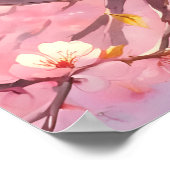 Cute Cats on the Cherry Blossom Tree Poster (Hoek)