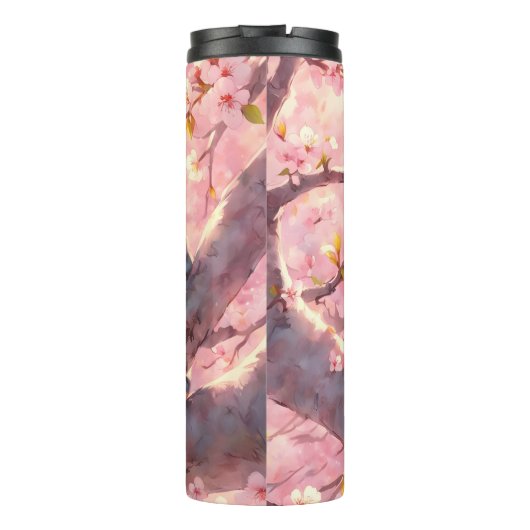 Cute Cats on the Cherry Blossom Tree Thermosbeker (Achterkant)