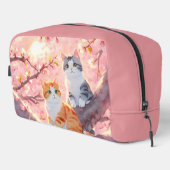 Cute Cats on the Cherry Blossom Tree Toilettasje (Rechterhoek)