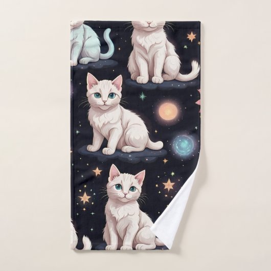 Cute Cats Pattern Bad Handdoek (Handdoek)
