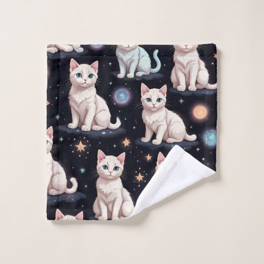 Cute Cats Pattern Bad Handdoek (Wasdoekje)