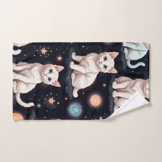 Cute Cats Pattern Bad Handdoek (Handdoek)