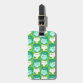 Cute Cats Pattern Bagagelabel (Voorkant verticaal)