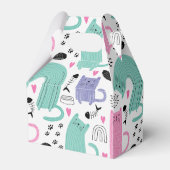 Cute Cats Pattern Bedankdoosjes (Achterkant)