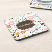 Cute Cats Pattern Bier Onderzetter (Linkerzijde)