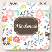Cute Cats Pattern Bier Onderzetter (Voorkant)