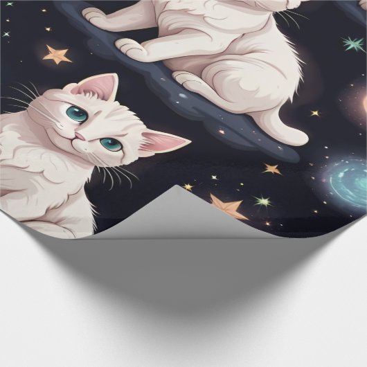 Cute Cats Pattern Cadeaupapier (Hoek)