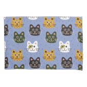 Cute Cats Pattern cartoon kittens Kussensloop (Voorkant)