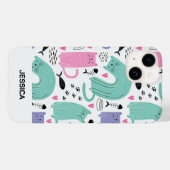 Cute Cats Pattern Case-Mate iPhone Case (Achterkant (horizontaal))