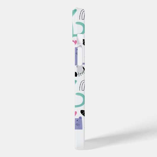 Cute Cats Pattern Case-Mate iPhone Case (Achterkant / Links)