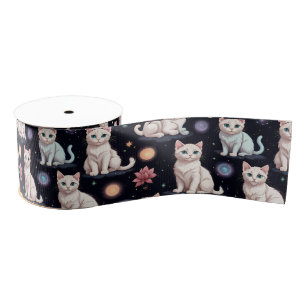 Cute Cats Pattern Grosgrain Lint