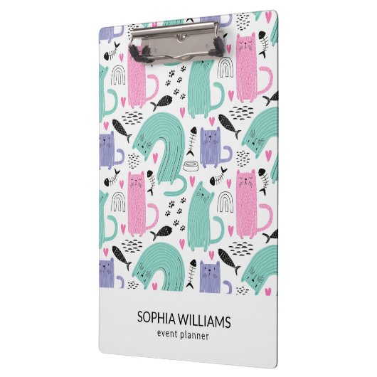 Cute Cats Pattern Klembord (Links)