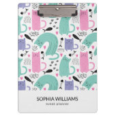 Cute Cats Pattern Klembord (Voorkant)