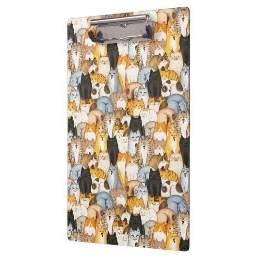 Cute Cats Pattern Klembord (Links)