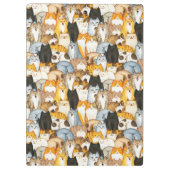 Cute Cats Pattern Klembord (Achterkant)