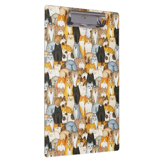 Cute Cats Pattern Klembord (Rechts)