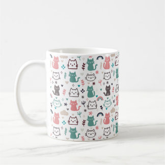 Cute Cats Pattern Koffiemok
