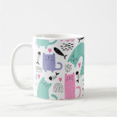 Cute Cats Pattern Koffiemok (Links)
