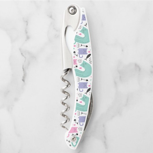 Cute Cats Pattern Kurkentrekker (Voorkant)