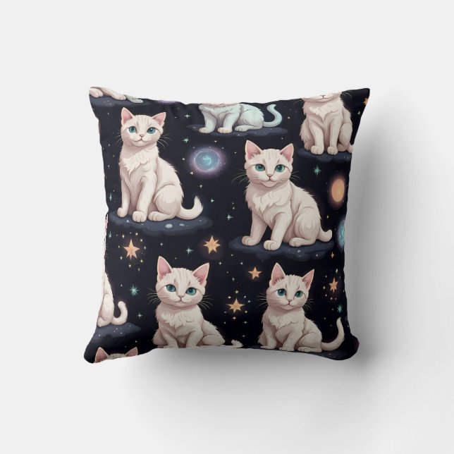 Cute Cats Pattern Kussen (Achterkant)