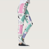 Cute Cats Pattern Leggings (Rechts)