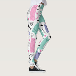Cute Cats Pattern Leggings