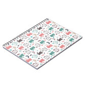 Cute Cats Pattern Notitieboek (Linkerzijde)