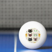 Cute Cats Pattern Pingpongbal (Net)