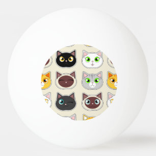 Cute Cats Pattern Pingpongbal