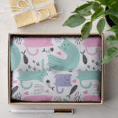 Cute Cats Pattern Tissuepapier (Geschenk)