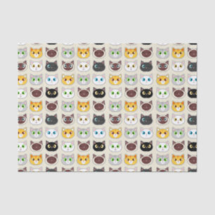 Cute Cats Pattern Tissuepapier