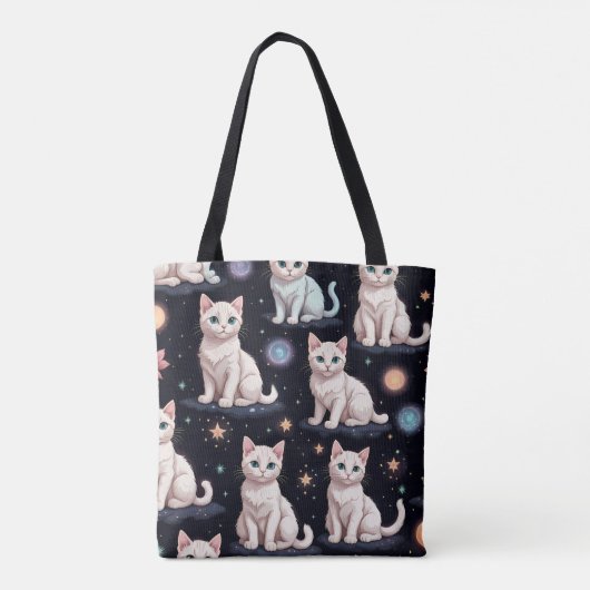 Cute Cats Pattern Tote Bag (Achterkant)