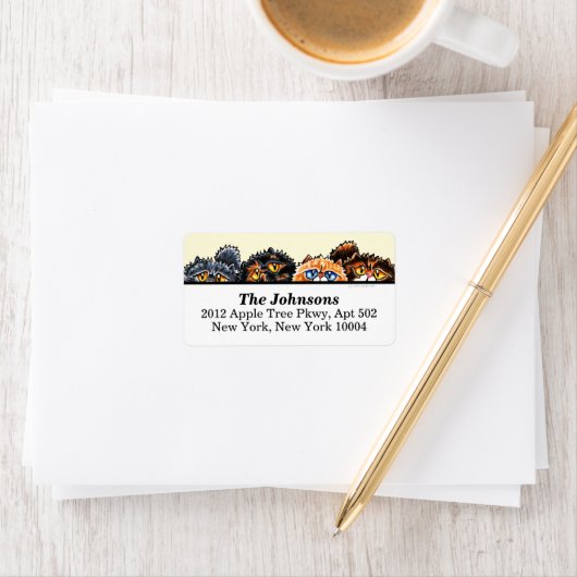 Cute Cats Persians en Cream Etiket (Insitu)