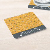 Cute Cats Personalized Modern Pattern Kartonnen Onderzetters (Schuin)