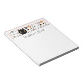 Cute Cats Persoonlijk Notitieblok (Schuin)