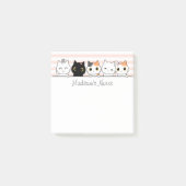 Cute Cats Persoonlijk Post-it® Notes (Voorkant)