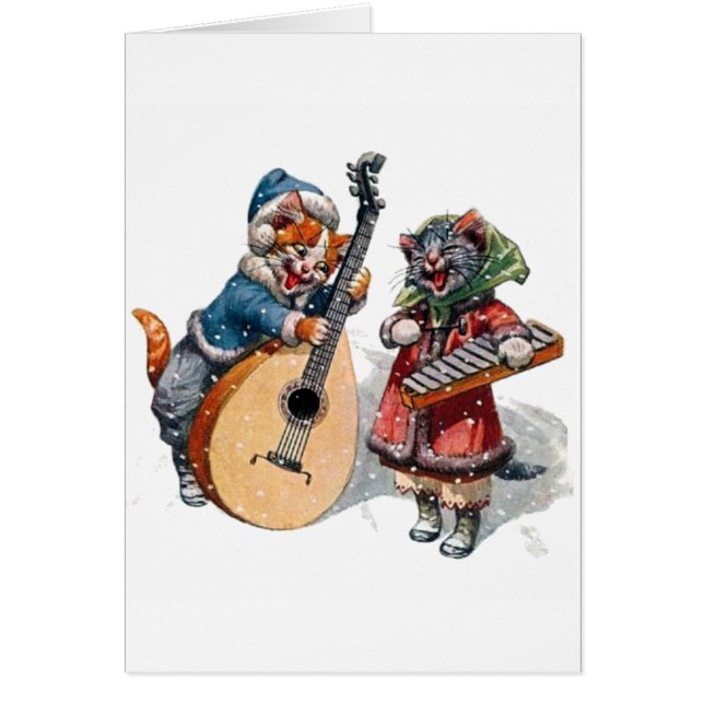 Cute Cats Play Mandolin and Xylophone in Snow (Voorkant)